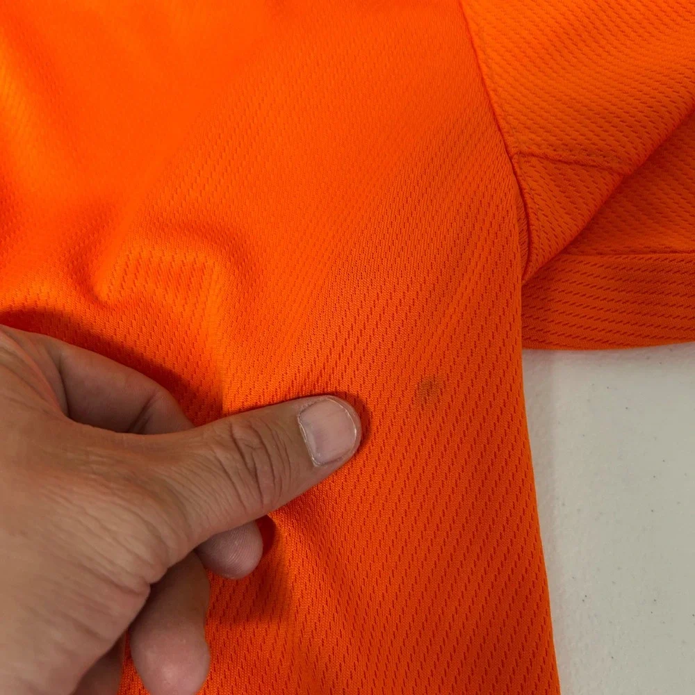 Nike‎ Oklahoma State Cowboys Polo Shirt Mens L Orange OSU Dri-FIT Short Sleeve